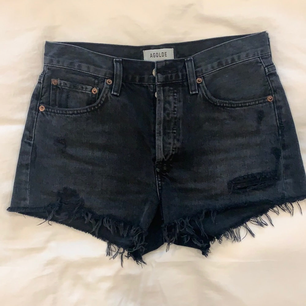 Agolde Parker shorts in vortex size 25